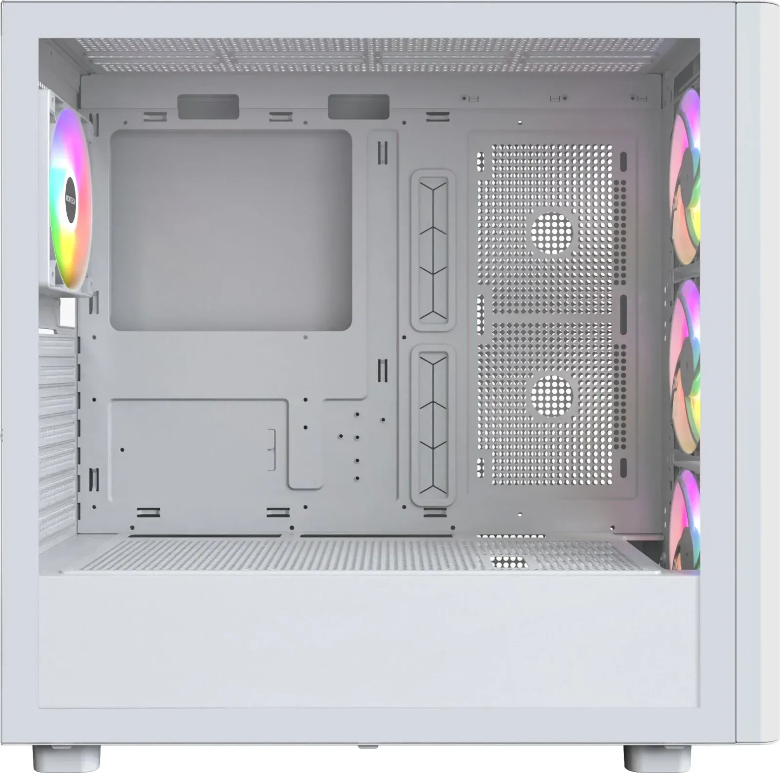 Корпус Montech XR Wood белый без БП ATX 9x120mm 4x140mm 2xUSB3.0 audio bott PSU - фото 3