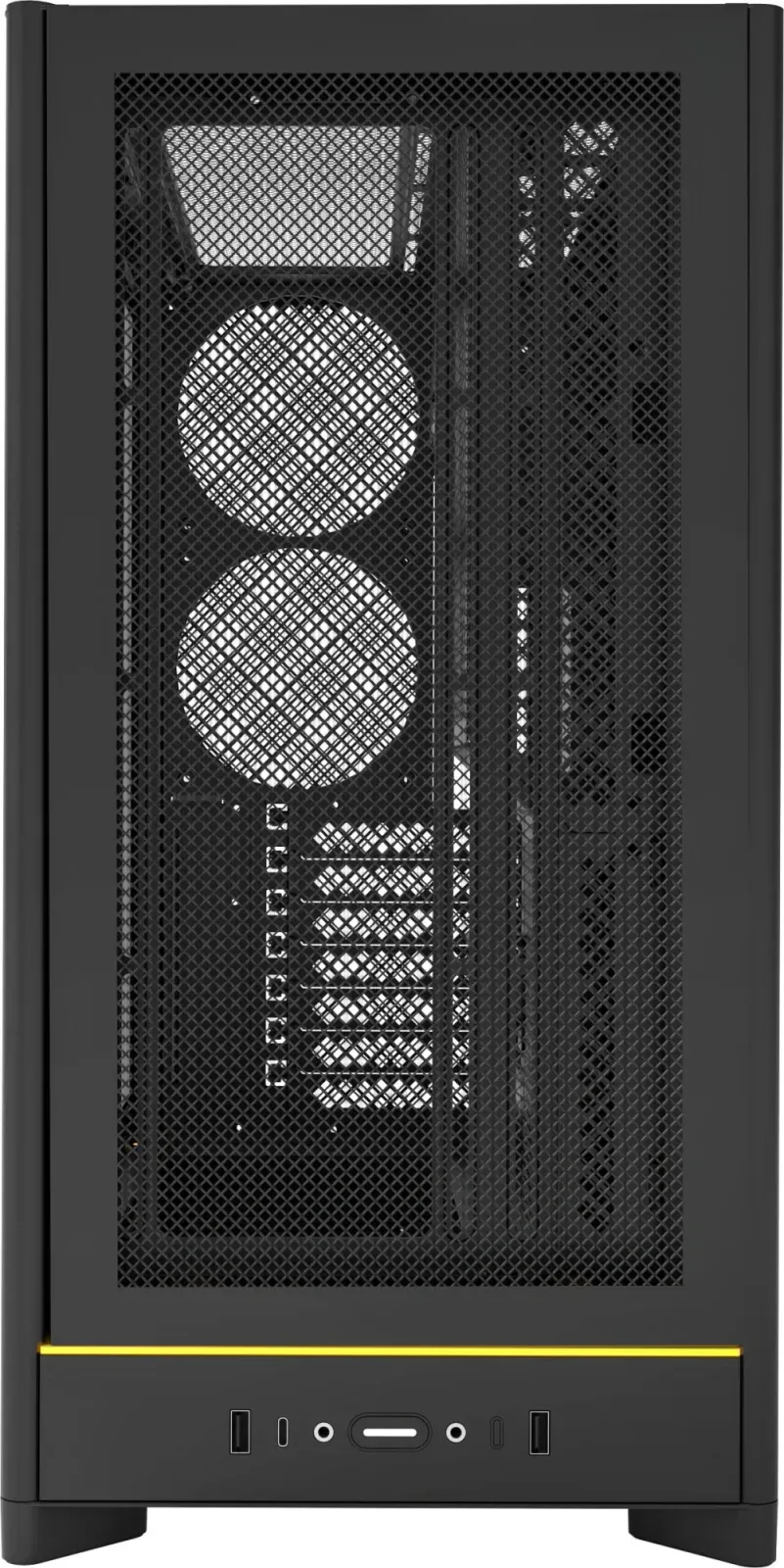 Корпус Montech HS01 черный без БП ATX 11x120mm 2x140mm 2xUSB3.0 audio - фото 3