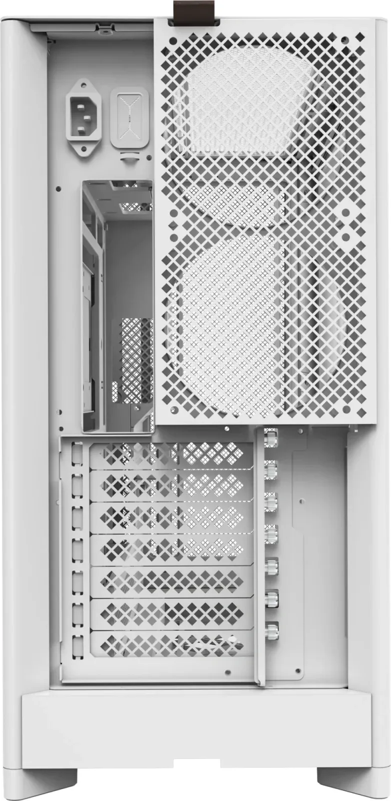 Корпус Montech HS01 белый без БП ATX 11x120mm 2x140mm 2xUSB3.0 audio - фото 5