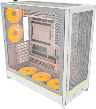 Корпус Montech HS01 Pro белый без БП ATX 6x120mm 2x140mm 2xUSB3.0 audio - фото 8