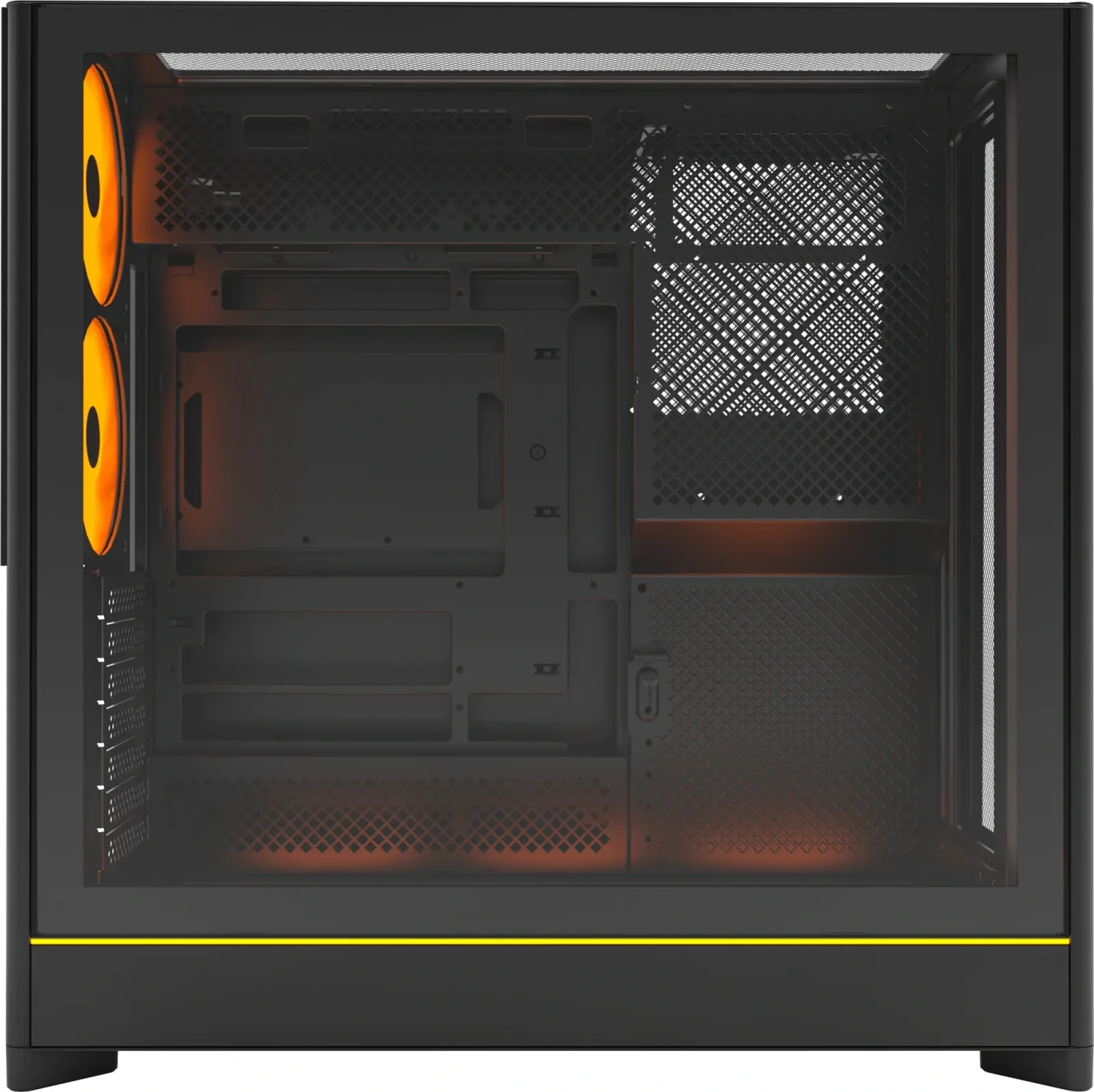 Корпус Montech HS01 Pro черный без БП ATX 6x120mm 2x140mm 2xUSB3.0 audio - фото 4