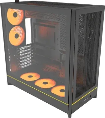Корпус Montech HS01 Pro черный без БП ATX 6x120mm 2x140mm 2xUSB3.0 audio - фото 8