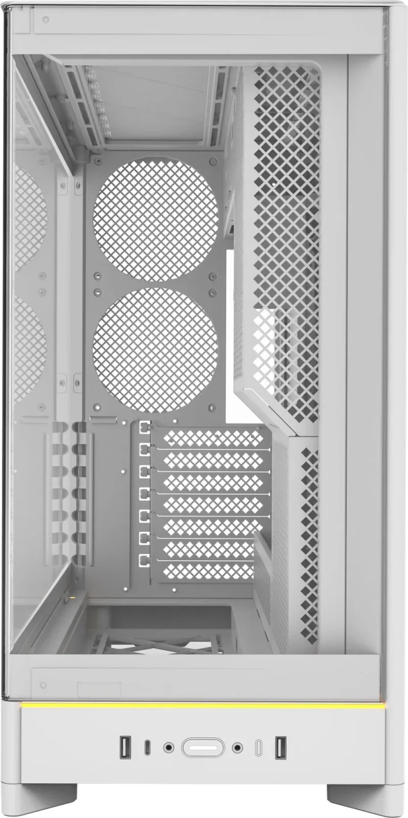 Корпус Montech HS02 белый без БП ATX 8x120mm 2xUSB3.0 audio - фото 3