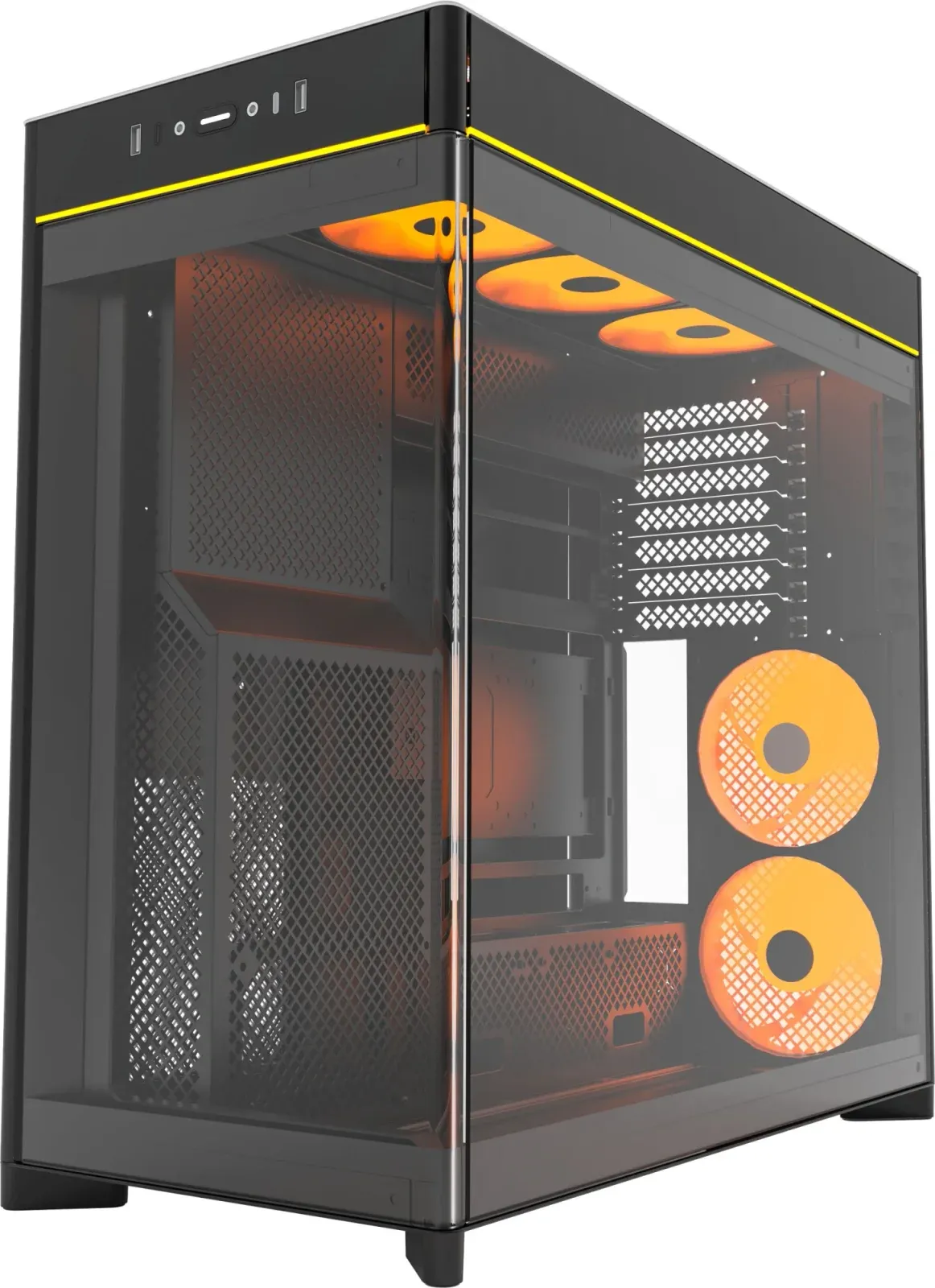 Корпус Montech HS02 Pro черный без БП ATX 8x120mm 2xUSB3.0 audio - фото 2