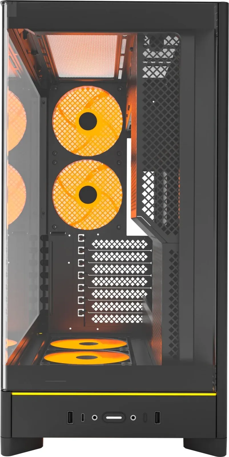 Корпус Montech HS02 Pro черный без БП ATX 8x120mm 2xUSB3.0 audio - фото 3