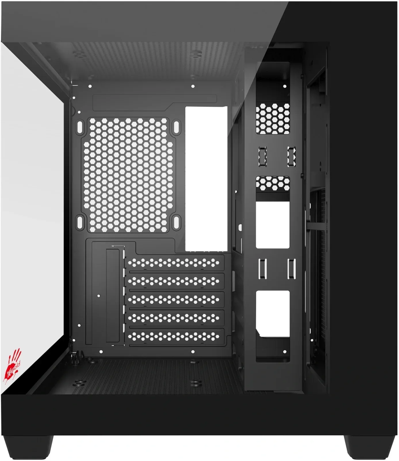 Корпус Bloody CC-121 черный без БП mATX 7x120mm 1xUSB2.0 1xUSB3.0 audio - фото 3