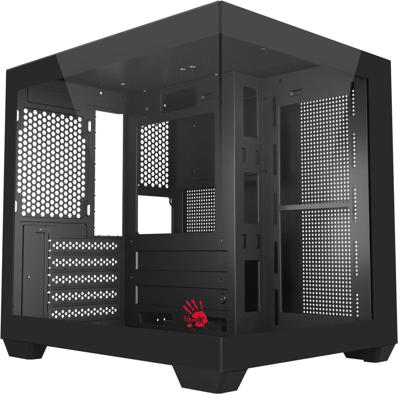 Корпус Bloody CC-121 черный без БП mATX 7x120mm 1xUSB2.0 1xUSB3.0 audio - фото 5