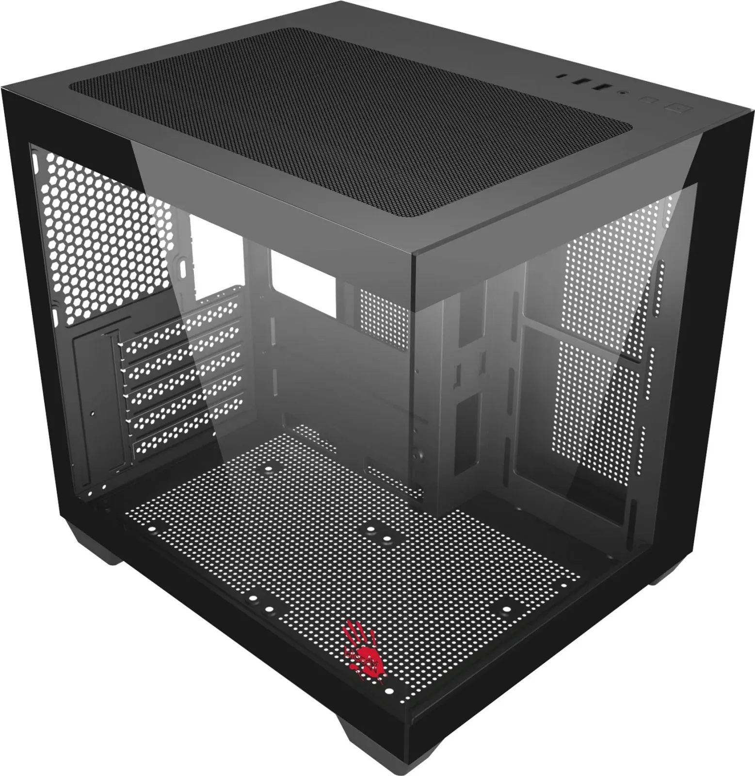 Корпус Bloody CC-121 черный без БП mATX 7x120mm 1xUSB2.0 1xUSB3.0 audio - фото 6