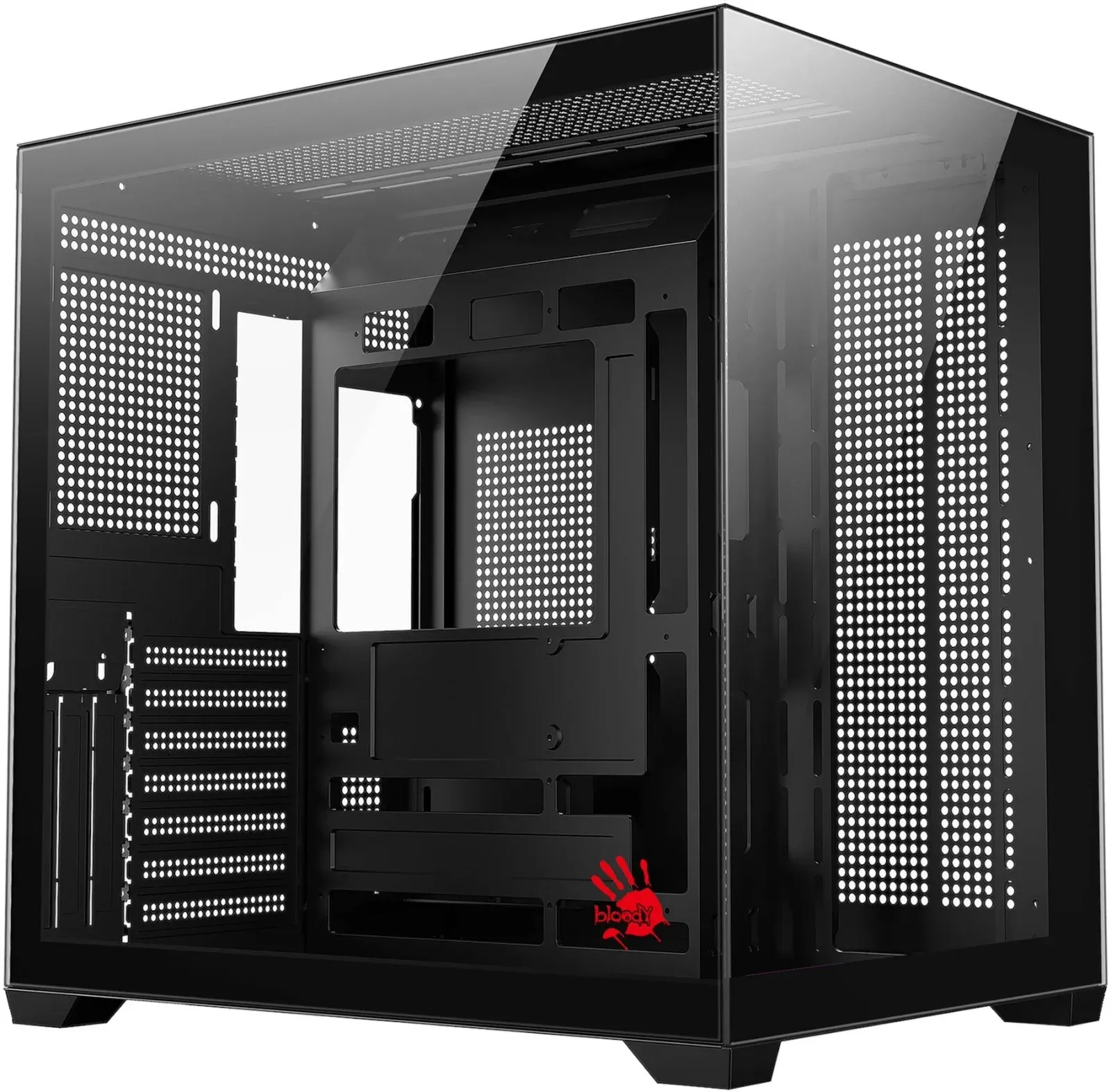 Корпус Bloody CC-122 черный без БП ATX 10x120mm 1xUSB2.0 1xUSB3.0 audio - фото 5