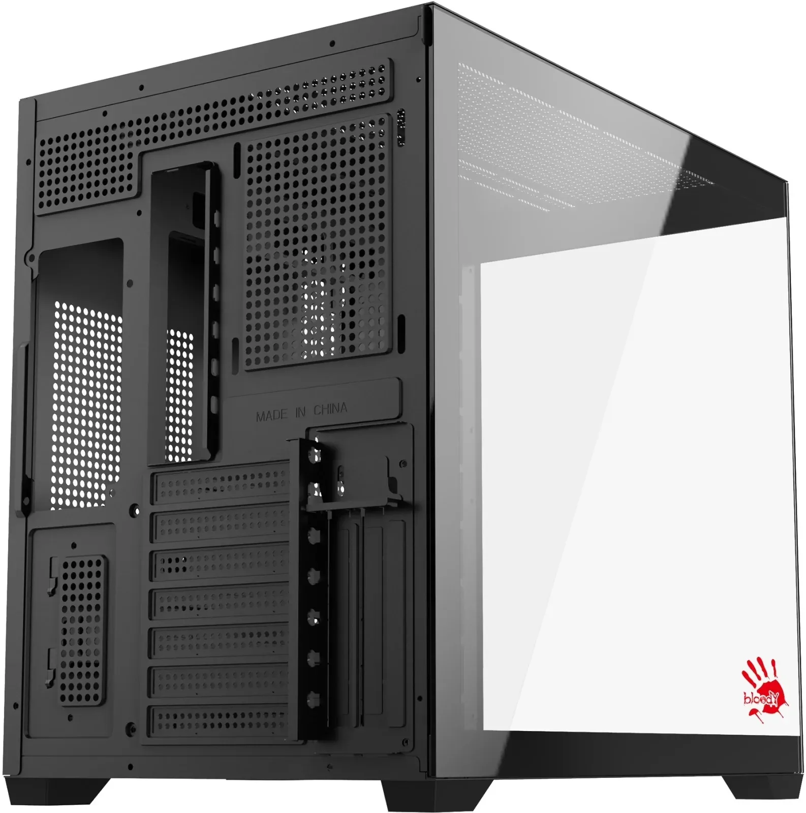 Корпус Bloody CC-122 черный без БП ATX 10x120mm 1xUSB2.0 1xUSB3.0 audio - фото 8