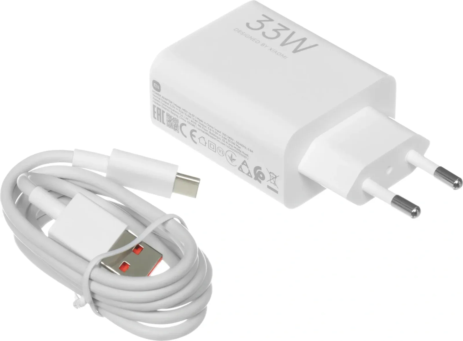 Сетевое зар./устр. Xiaomi BHR9956EU 33W 3A PD USB универсальное белый - фото 6