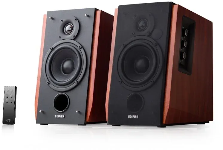 Колонки Edifier R1700BT 2.0 коричневый 66Вт BT - фото 4