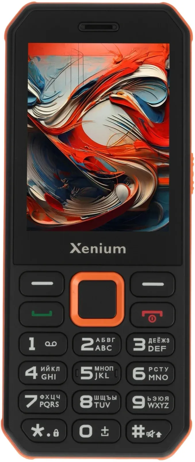 Мобильный телефон Xenium X300 черный/оранжевый моноблок 2Sim 2.8 240x320 Nucleus 0.3Mpix GSM900/1800 MP3 FM microSD max32Gb