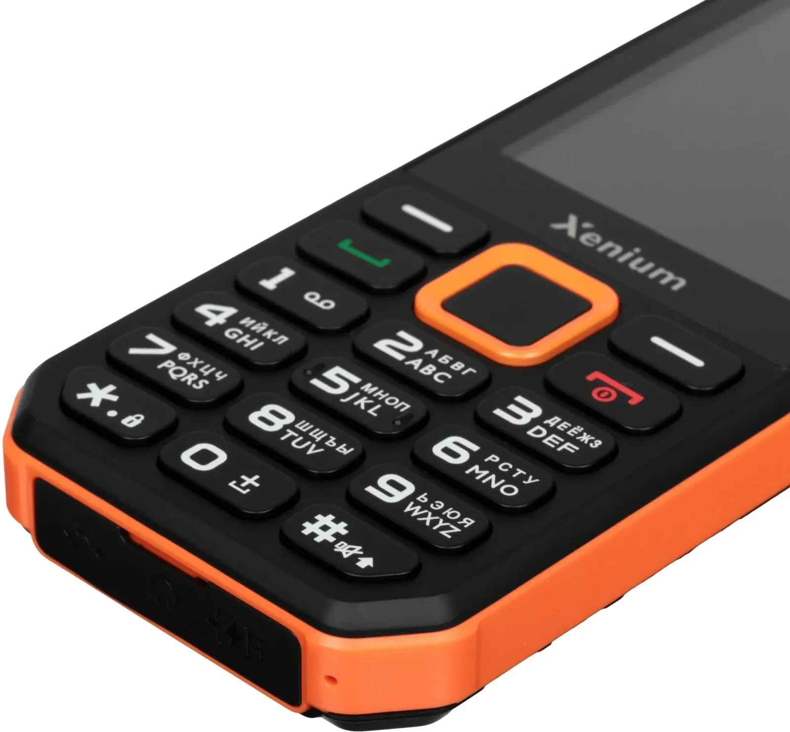 Мобильный телефон Xenium X300 черный/оранжевый моноблок 2Sim 2.8 240x320 Nucleus 0.3Mpix GSM900/1800 MP3 FM microSD max32Gb - фото 6