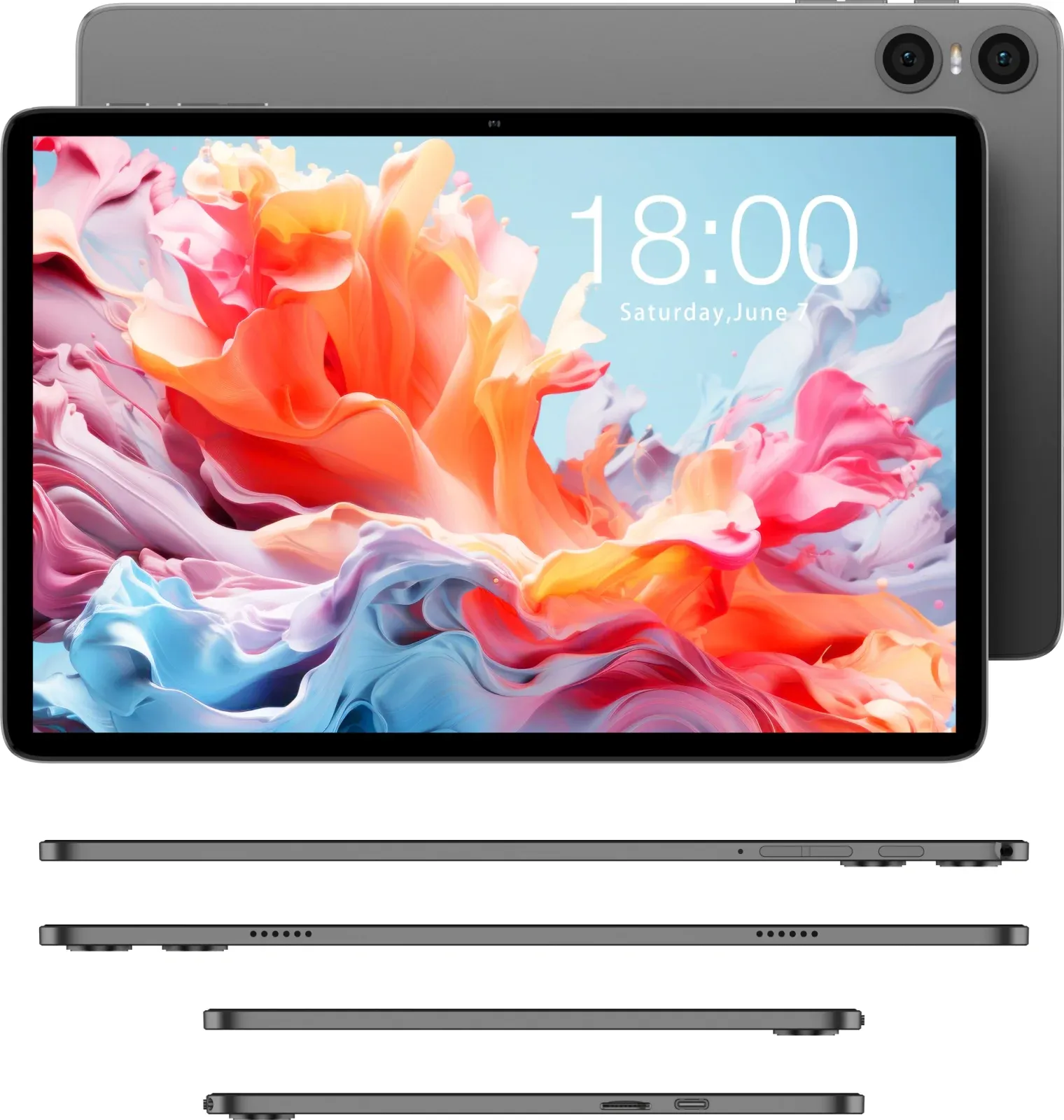 Планшет Teclast P30T Case T606 1.6 8C RAM4Gb ROM128Gb 10.1 IPS 1280x800 Android 15 серый 5Mpix 2Mpix BT WiFi microSD 256Gb 6000mAh 12hr - фото 4