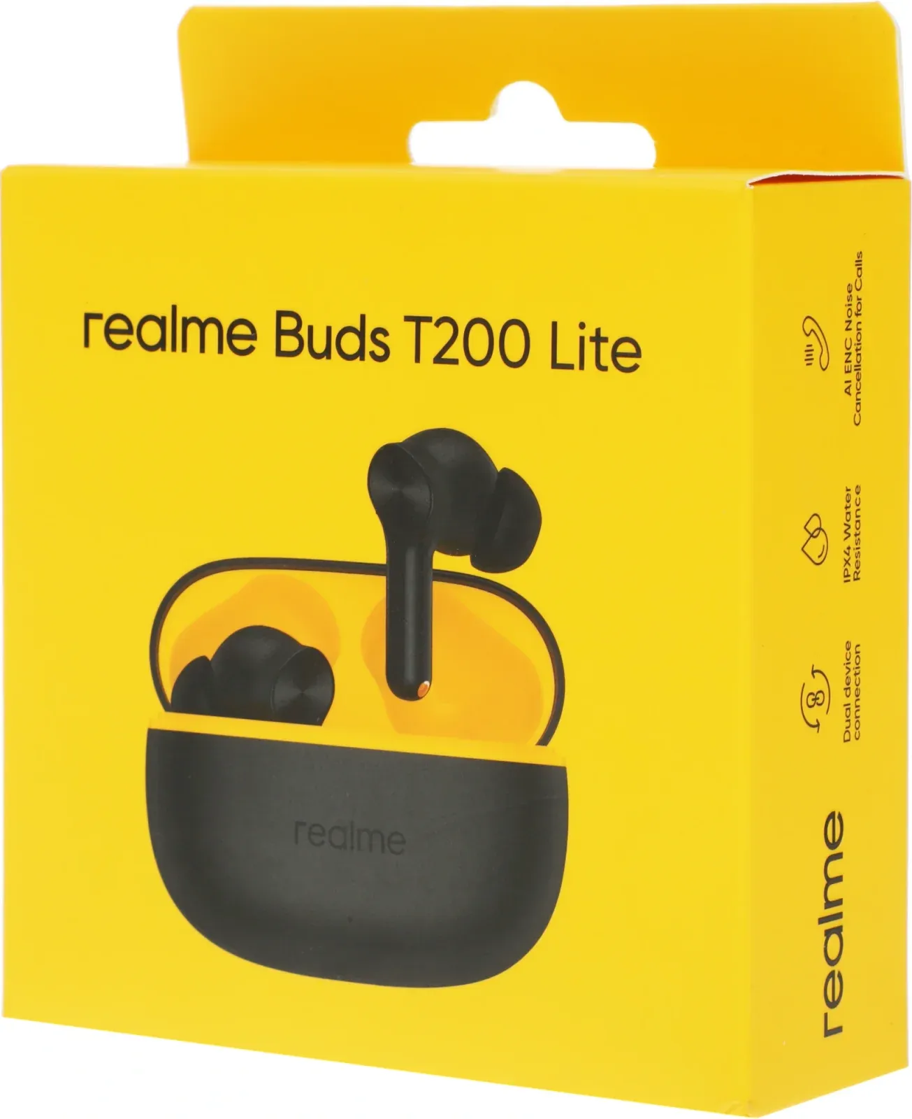 Гарнитура внутриканальные Realme Buds T200 Lite черный беспроводные bluetooth в ушной раковине 6941764454491 - фото 5