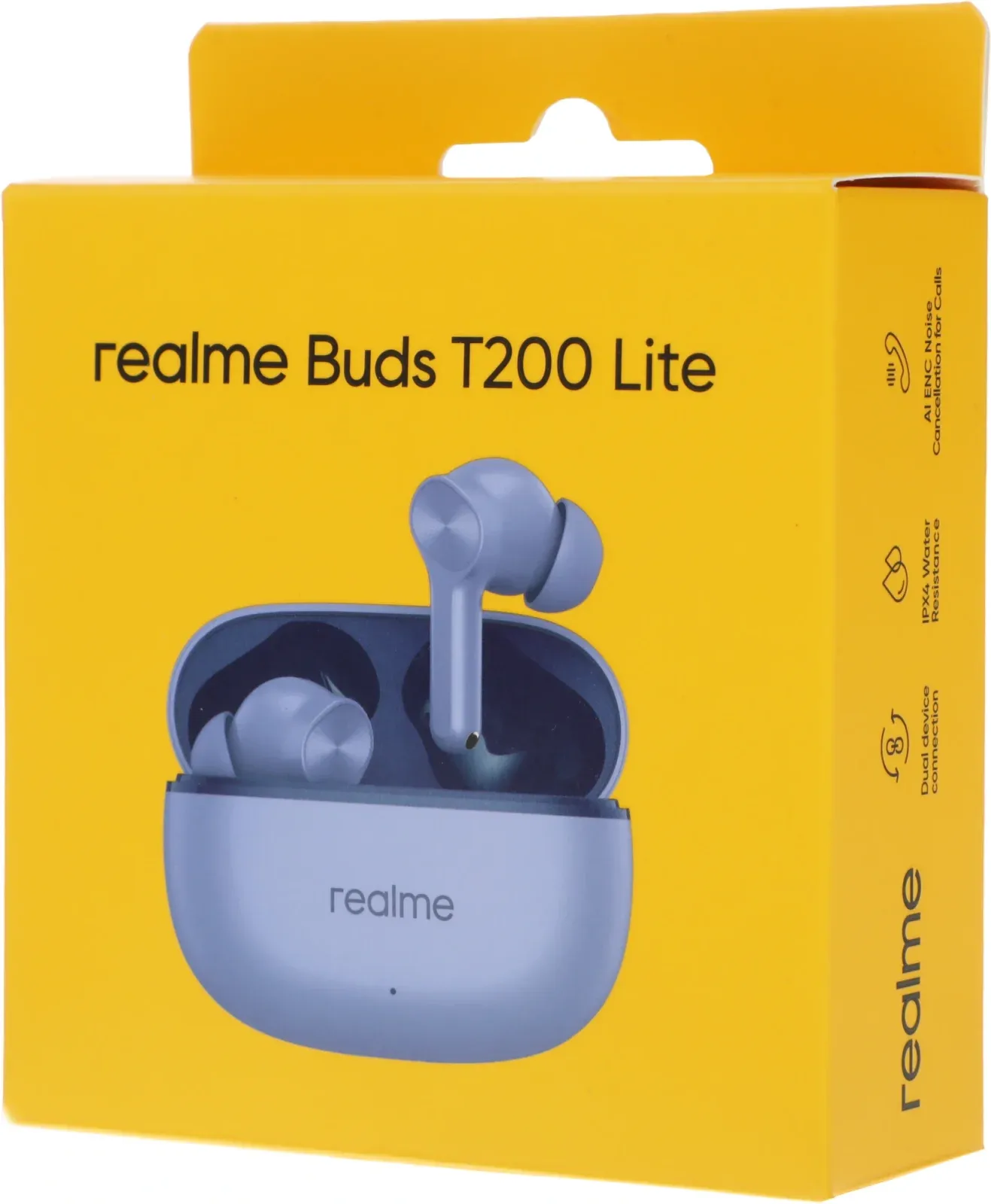 Гарнитура внутриканальные Realme Buds T200 Lite фиолетовый беспроводные bluetooth в ушной раковине 6941764454514 - фото 5