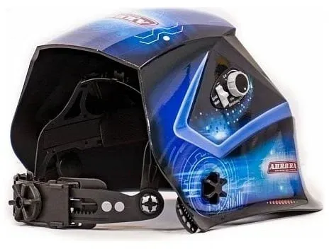Маска сварщика Aurora SUN7 TIG MASTER 2-levels филь.:хамел. кл.:1/2/1/1 см.экр.99x55мм синий/черный 16876 - фото 6