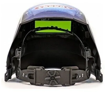 Маска сварщика Aurora SUN7 TIG MASTER 2-levels филь.:хамел. кл.:1/2/1/1 см.экр.99x55мм синий/черный 16876 - фото 8