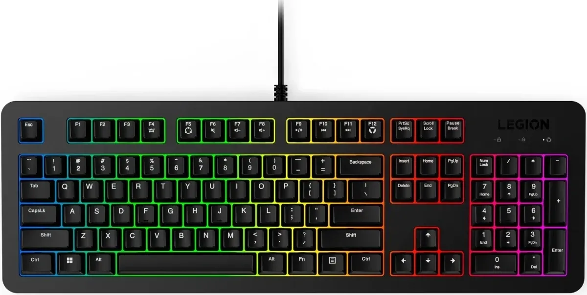 Клавиатуры LENOVO K310 RGB черный - фото 1