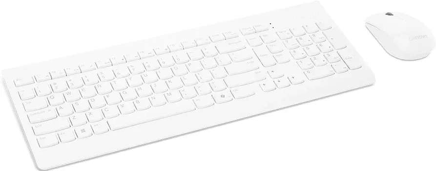 Клавиатура + мышь Lenovo 510 клав:белый мышь:белый USB беспроводная BT GX31F38001 - фото 2