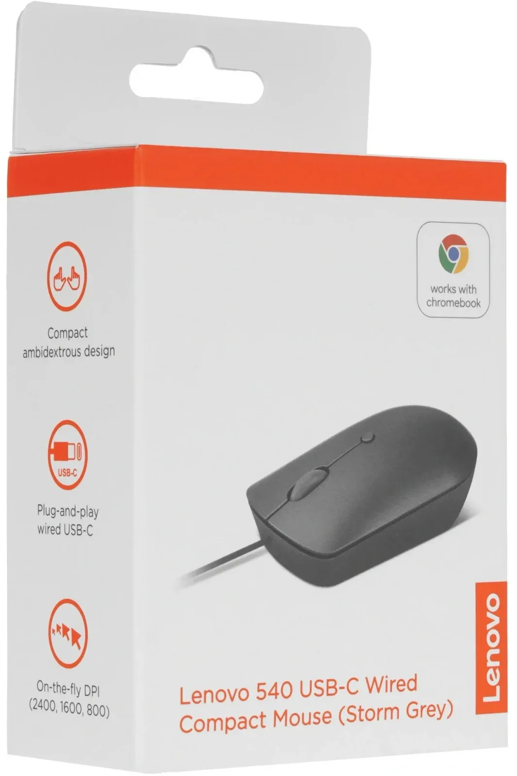 Мышь Lenovo 540 темно-серый оптическая 2400dpi USB 3but GY51D20876 - фото 8