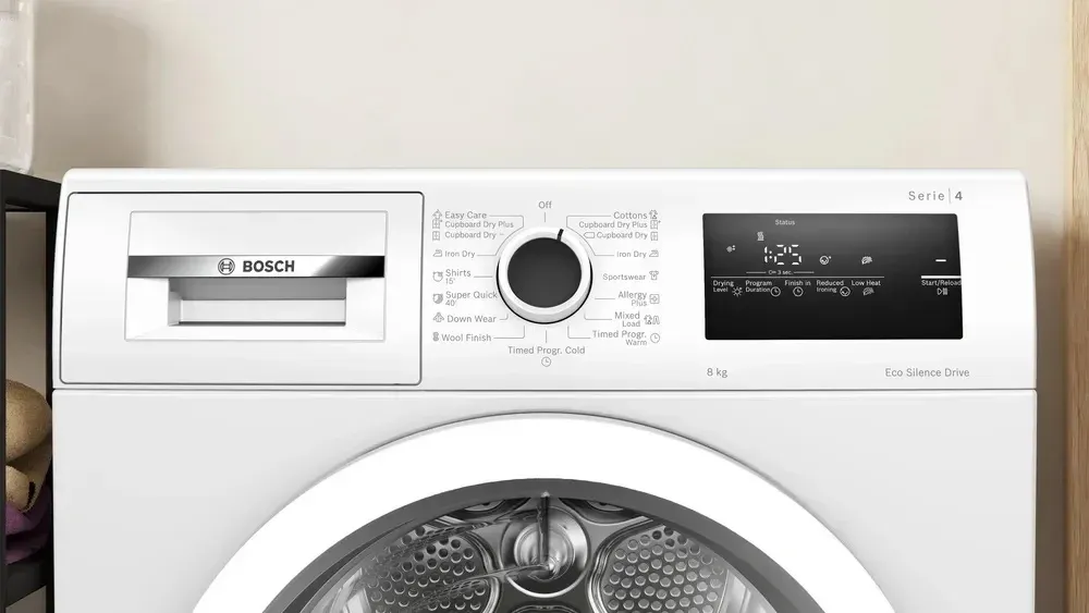 Сушильная машина Bosch Serie 4 WTN86211ME пан.англ. кл.энер.:A+++ макс.загр.:8кг белый - фото 2
