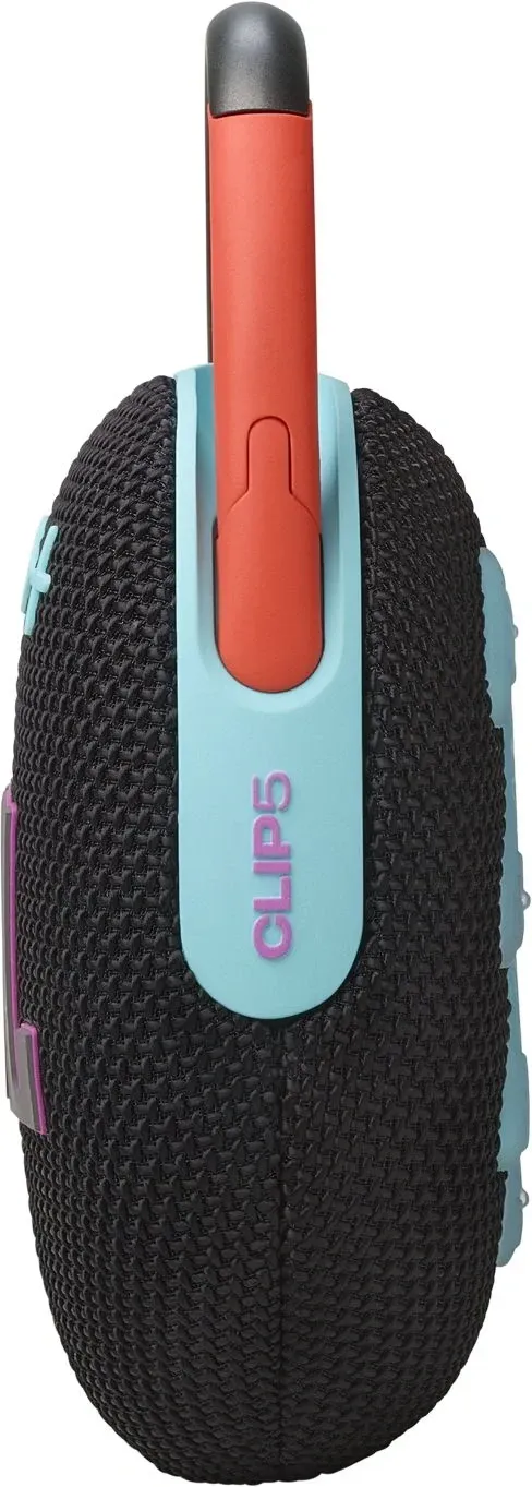 Колонка порт. JBL Clip 5 черный/оранжевый 7W Mono BT 10м 1400mAh - фото 3