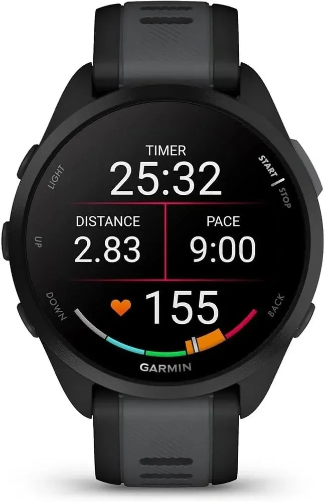 Смарт-часы Garmin Forerunner 165 30.4мм 1.2 AMOLED корп.черный рем.черный разм.брасл.:126-203мм 010-02863-20 - фото 8