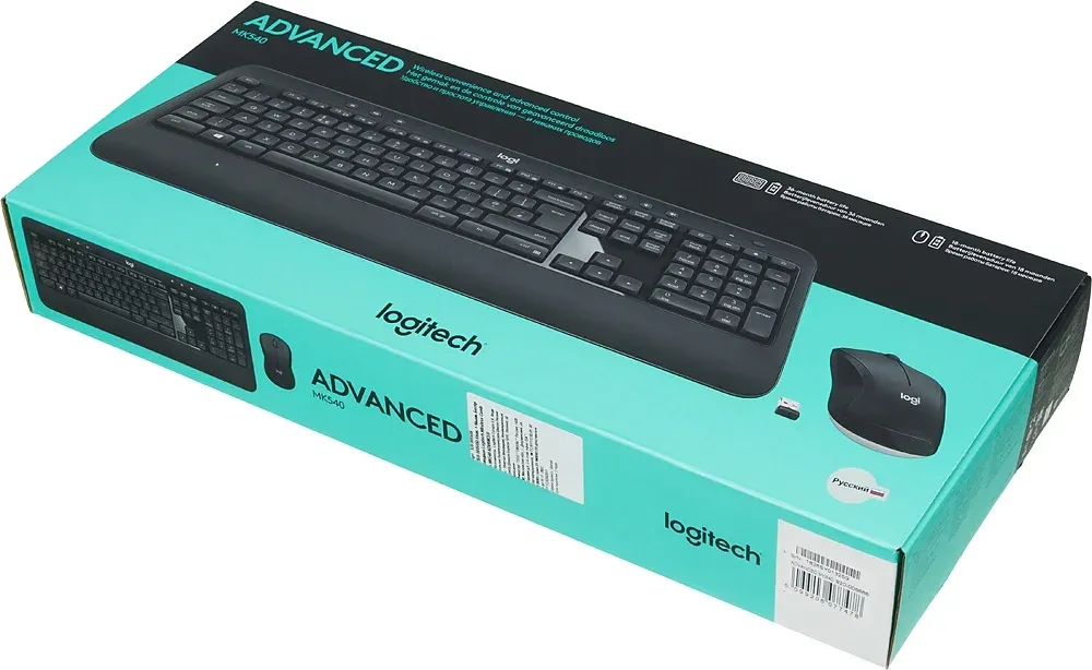 Клавиатура + мышь Logitech MK540 клав:черный мышь:черный USB беспроводная slim Multimedia 920-008686 - фото 3
