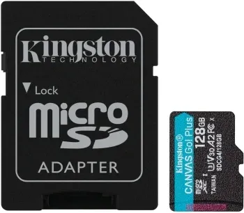 Флеш карта microSDXC 128GB Kingston SDCG4/128GB Canvas Go! Plus V30 A2 + adapter - фото 5