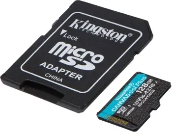Флеш карта microSDXC 128GB Kingston SDCG4/128GB Canvas Go! Plus V30 A2 + adapter - фото 6