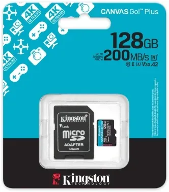 Флеш карта microSDXC 128GB Kingston SDCG4/128GB Canvas Go! Plus V30 A2 + adapter - фото 7