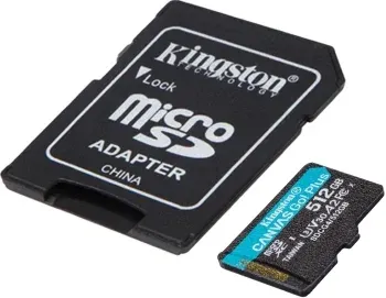 Флеш карта microSDXC 512GB Kingston SDCG4/512GB Canvas Go! Plus V10 A2 + adapter - фото 6