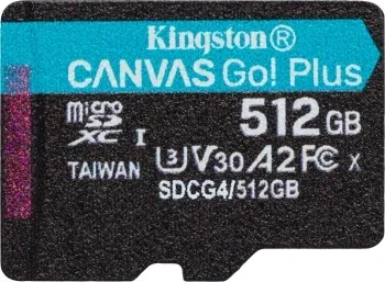 Флеш карта microSDXC 512GB Kingston SDCG4/512GBSP Canvas Go! Plus V30 A2 w/o adapter - фото 5