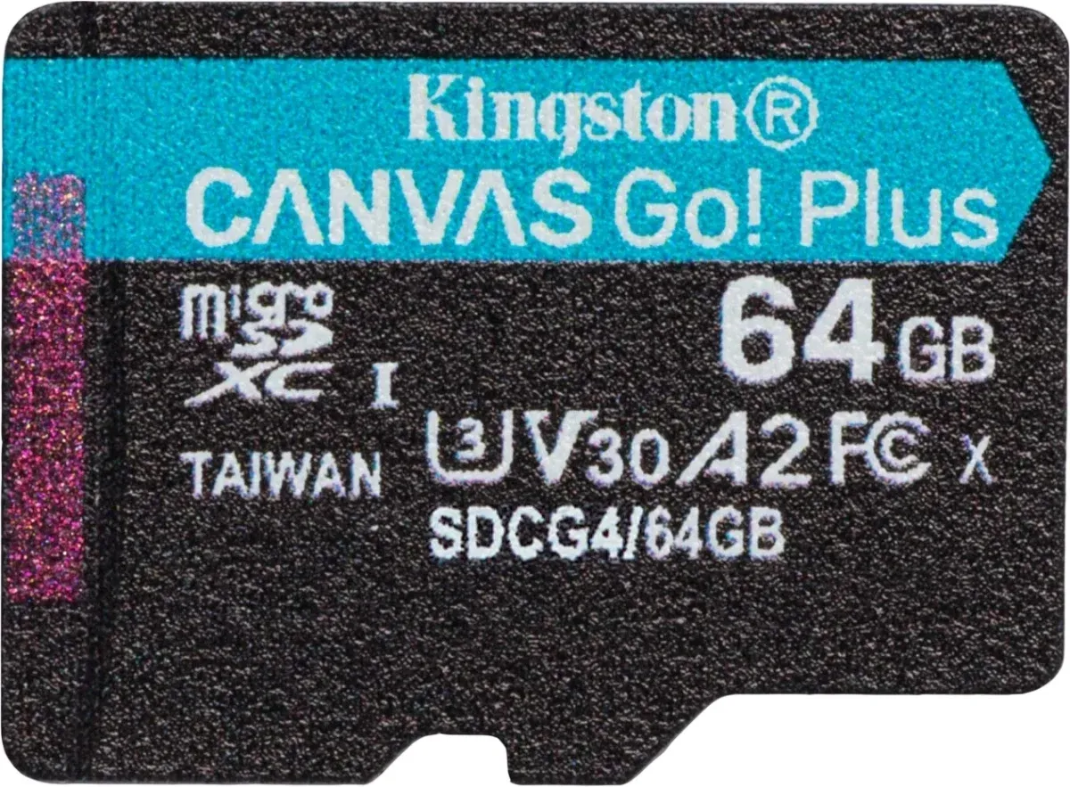 Флеш карта microSDXC 64GB Kingston SDCG4/64GBSP Canvas Go! Plus V30 A2 w/o adapter - фото 2