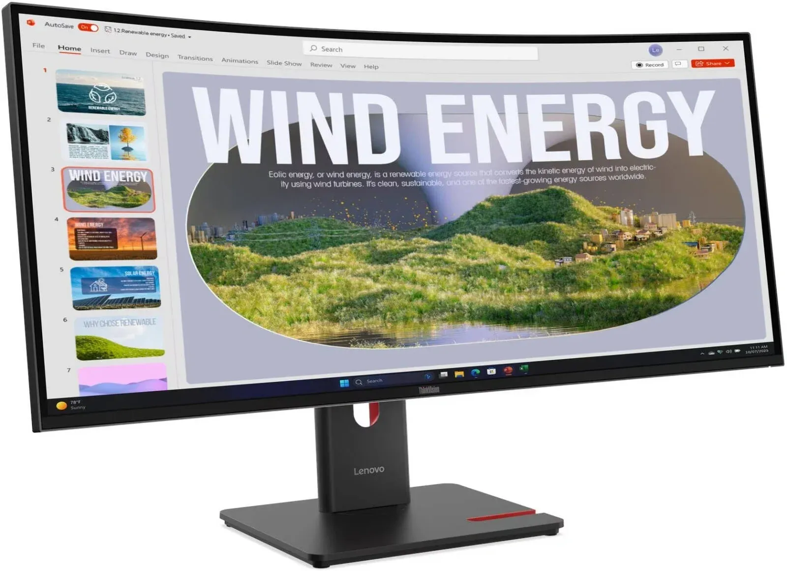 Монитор Lenovo 34 ThinkVision T34wd-40 черный VA LED 4ms 21:9 HDMI матовая HAS Piv 3000:1 300cd 178гр/178гр 3440x1440 120Hz DP WQ USB 9.2кг - фото 3