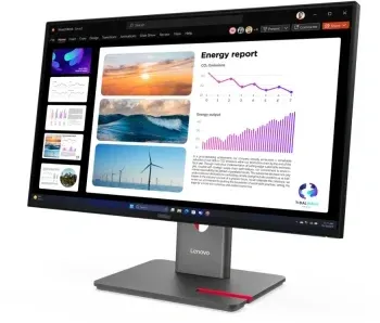 Монитор Lenovo 23.8 ThinkVision P24q-40 черный IPS LED 16:9 HDMI матовая HAS Piv 300cd 178гр/178гр 2560x1440 120Hz DP Quad 2K 1440p USB 5.1кг - фото 7