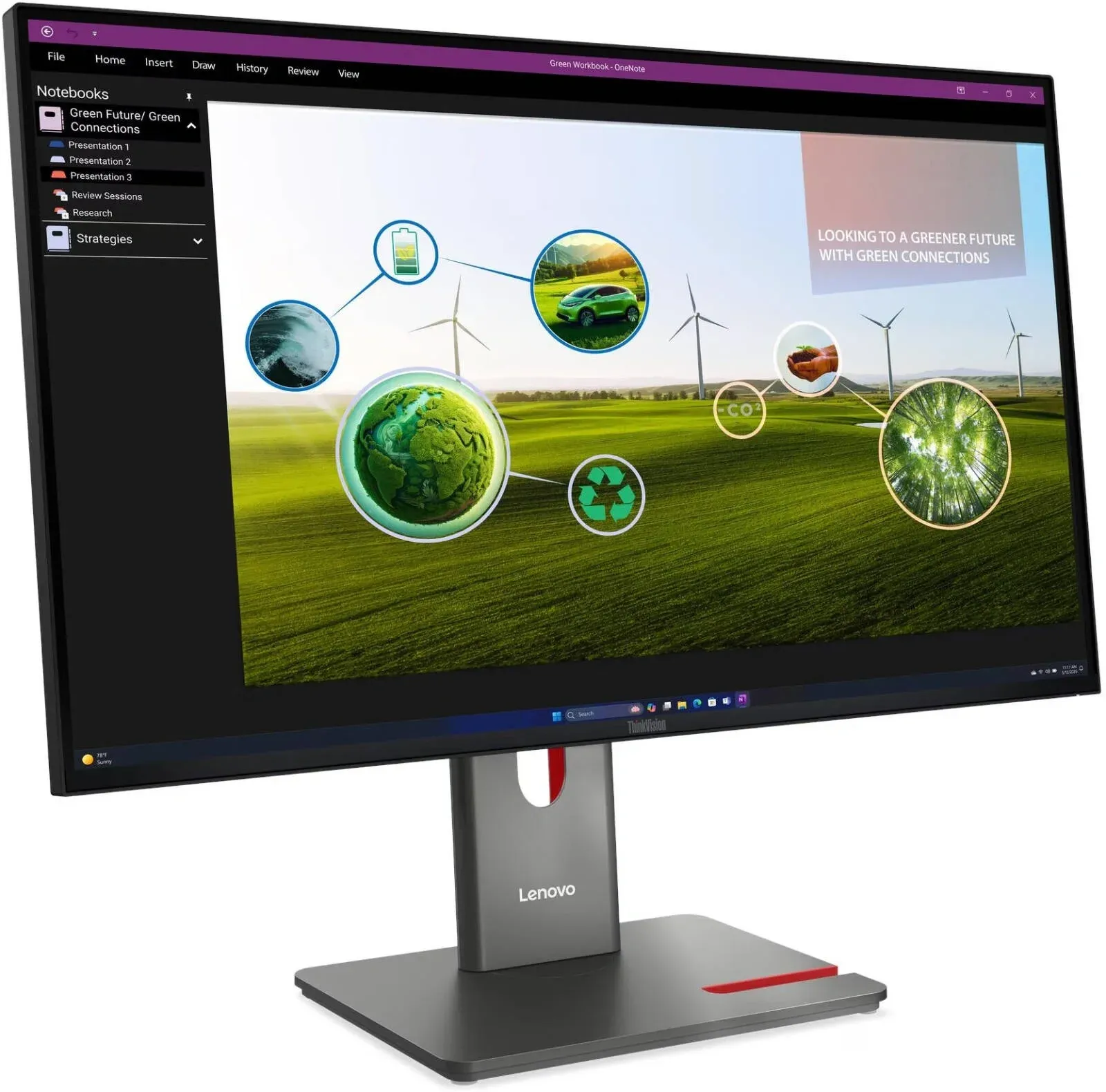Монитор Lenovo 27 ThinkVision P27q-40 черный IPS LED 16:9 HDMI матовая HAS Piv 1500:1 350cd 178гр/178гр 2560x1440 120Hz DP Quad 2K 1440p USB 6.4кг - фото 8