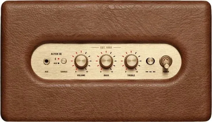 Колонка порт. Marshall Acton III коричневый/золотистый 60W 2.1 BT/3.5Jack 10м - фото 2