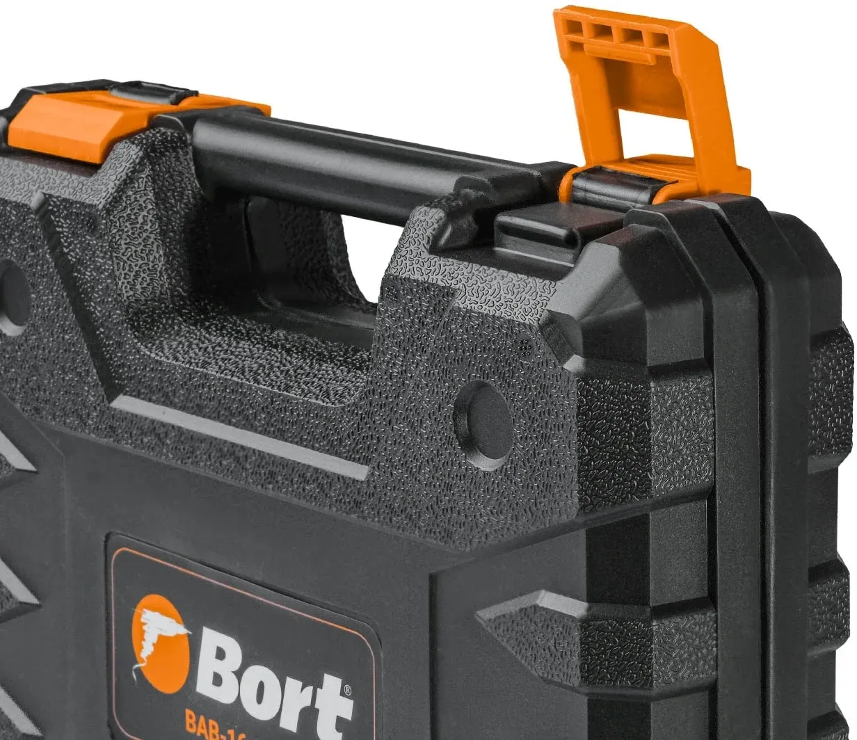 Дрель-шуруповерт Bort BAB-16-BLK аккум. патрон:быстрозажимной кейс в комплекте 93414868 - фото 7