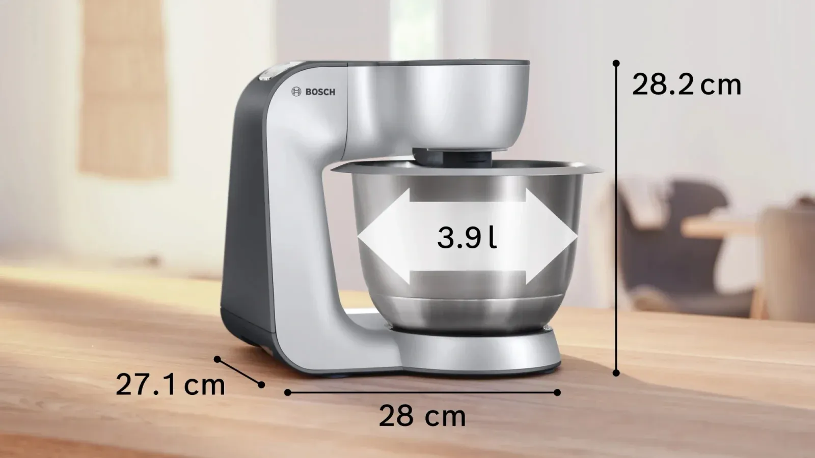 Кухонная машина Bosch MUM58359 1000Вт черный/серый - фото 2