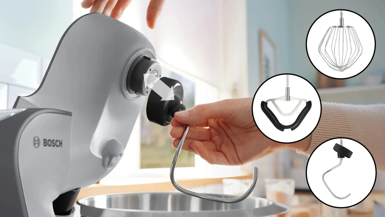 Кухонная машина Bosch MUM58359 1000Вт черный/серый - фото 8