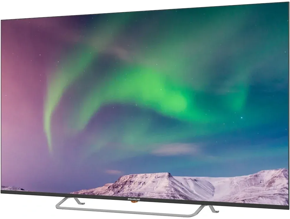 Телевизор QLED PolarLine 65 65PQ71STC-SM Frameless черный/серебристый 4K Ultra HD 60Hz DVB-T DVB-T2 DVB-C DVB-S2 USB WiFi Smart TV RUS - фото 2