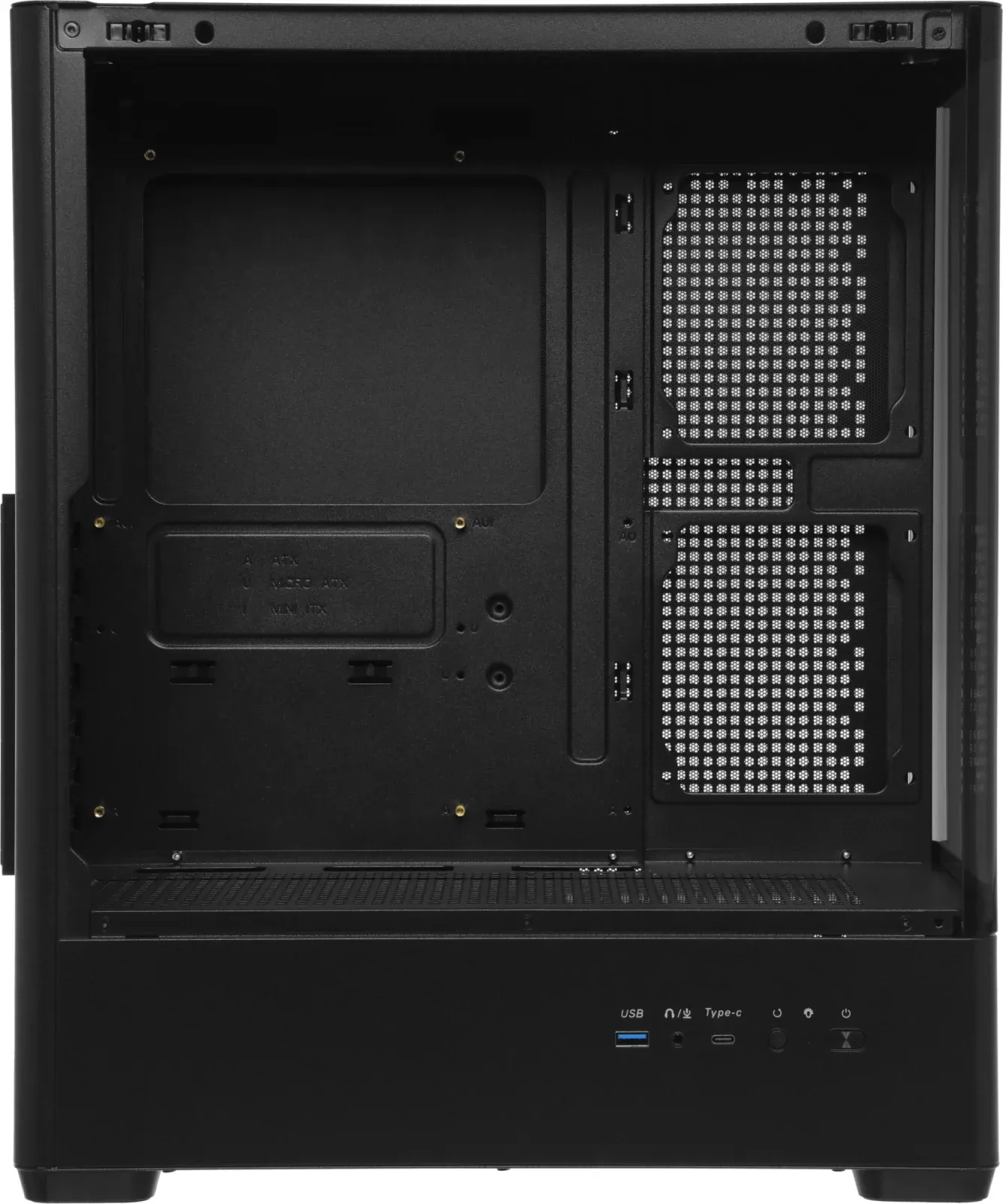 Корпус Accord ACC-R4A черный без БП ATX 7x120mm 1xUSB3.0 audio bott PSU - фото 8