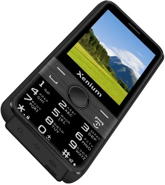 Мобильный телефон Xenium X800 черный моноблок 2Sim 2.8 240x320 Spreadtrum ThreadX RTOS 0.3Mpix GSM900/1800 MP3 FM microSD max32Gb - фото 3