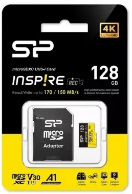Флеш карта microSDXC 128GB Silicon Power SP128GBSTXLV3V1NSP Elite V30 A1 + adapter - фото 4