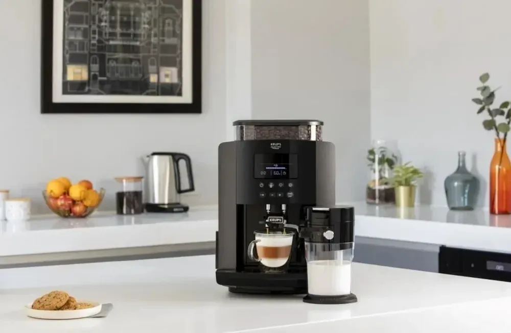 Кофемашина Krups Arabica Latte EA819E10 1450Вт черный/коричневый - фото 5