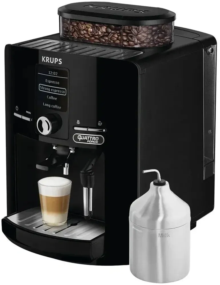 Кофемашина Krups Espresseria EA82F010 1450Вт черный/нержавеющая сталь - фото 8