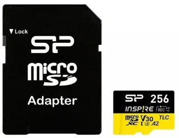 Флеш карта microSDXC 256GB Silicon Power SP256GBSTXLA2V1NSP Inspire V30 A2 + adapter - фото 5